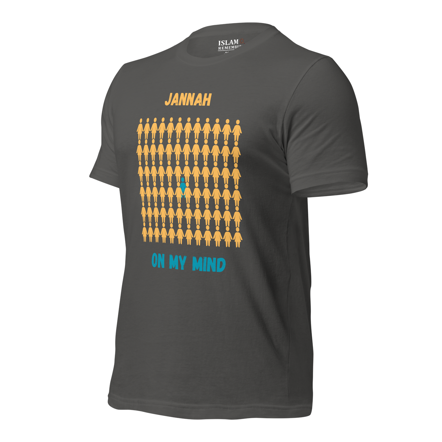 MEN's T-Shirt - JANNAH ON MY MIND - Gold/Blue/Blue