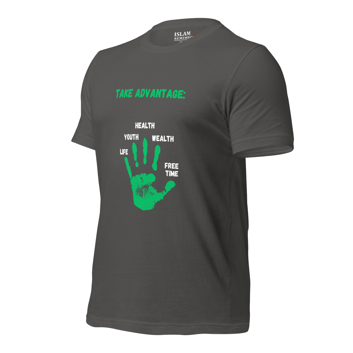 ADULT T-Shirt - ADVANTAGE BEFORE (Front/Back) - Green/White