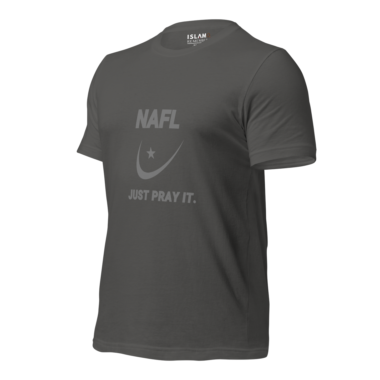 ADULT T-Shirt - NAFL JUST PRAY IT w/ Logo - Silver