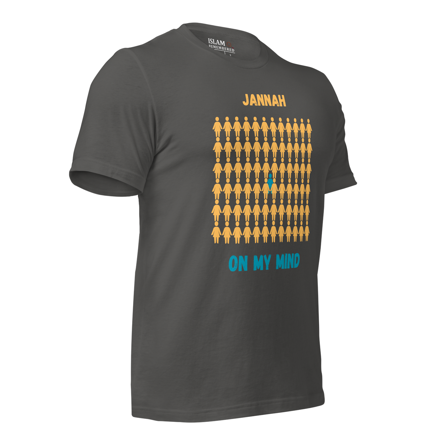 MEN's T-Shirt - JANNAH ON MY MIND - Gold/Blue/Blue