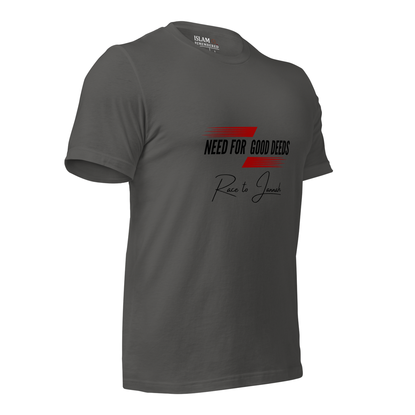 ADULT T-Shirt - NEED FOR GOOD DEEDS - Black/Red
