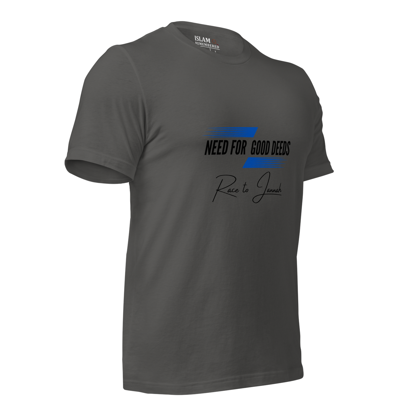 ADULT T-Shirt - NEED FOR GOOD DEEDS - Black/Blue