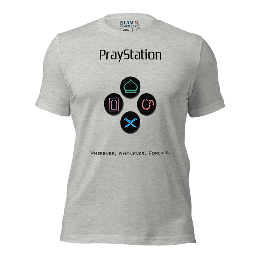 ADULT T-Shirt - PRAYSTATION (Medium/Front/Back) - Black