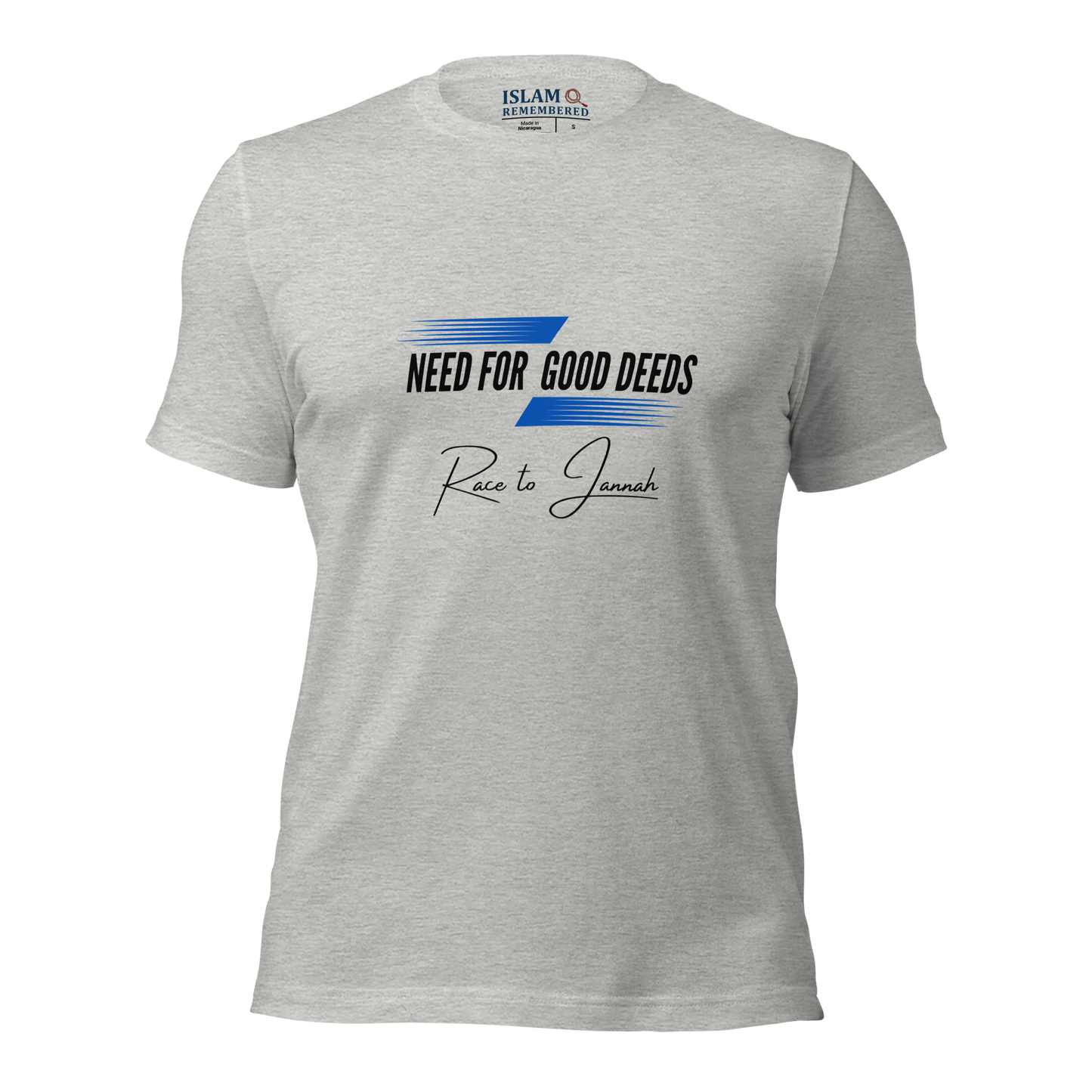 ADULT T-Shirt - NEED FOR GOOD DEEDS - Black/Blue