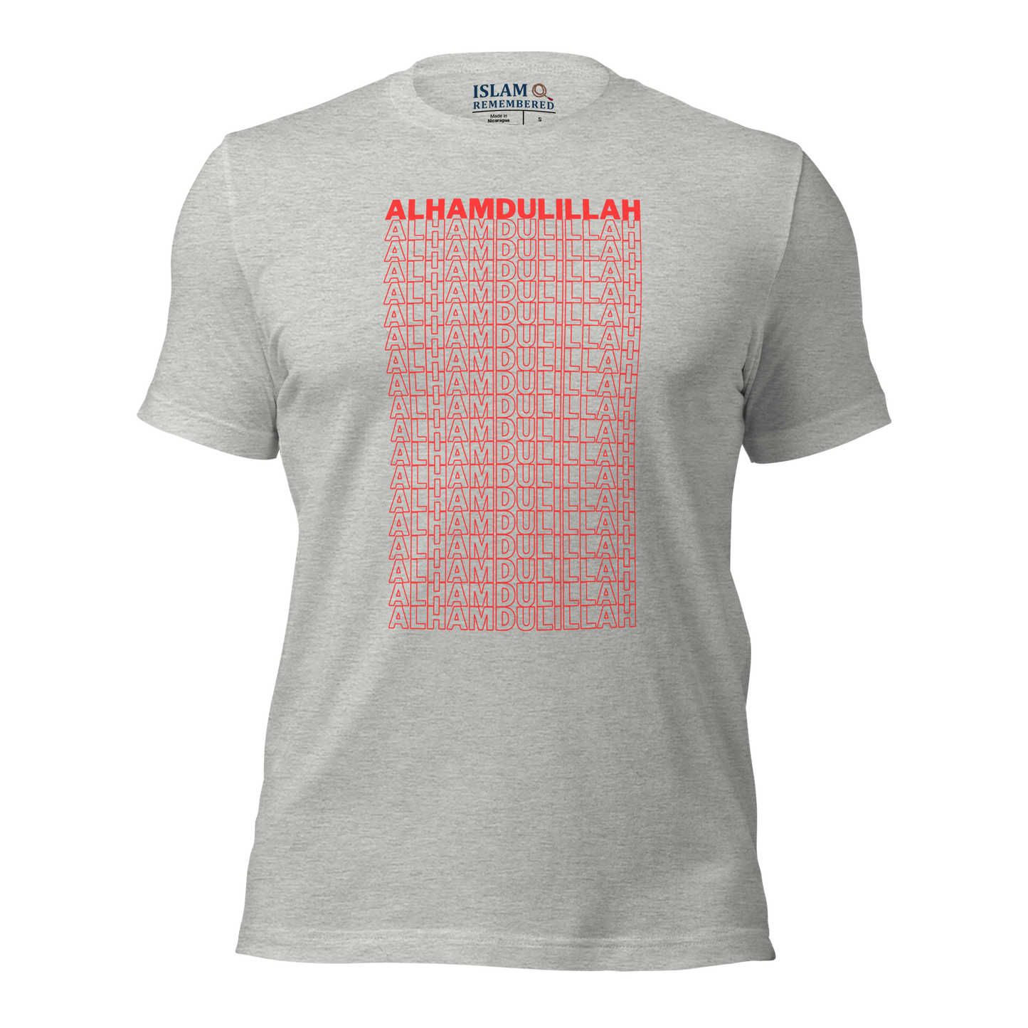 ADULT T-Shirt - ALHAMDULILLAH - Red