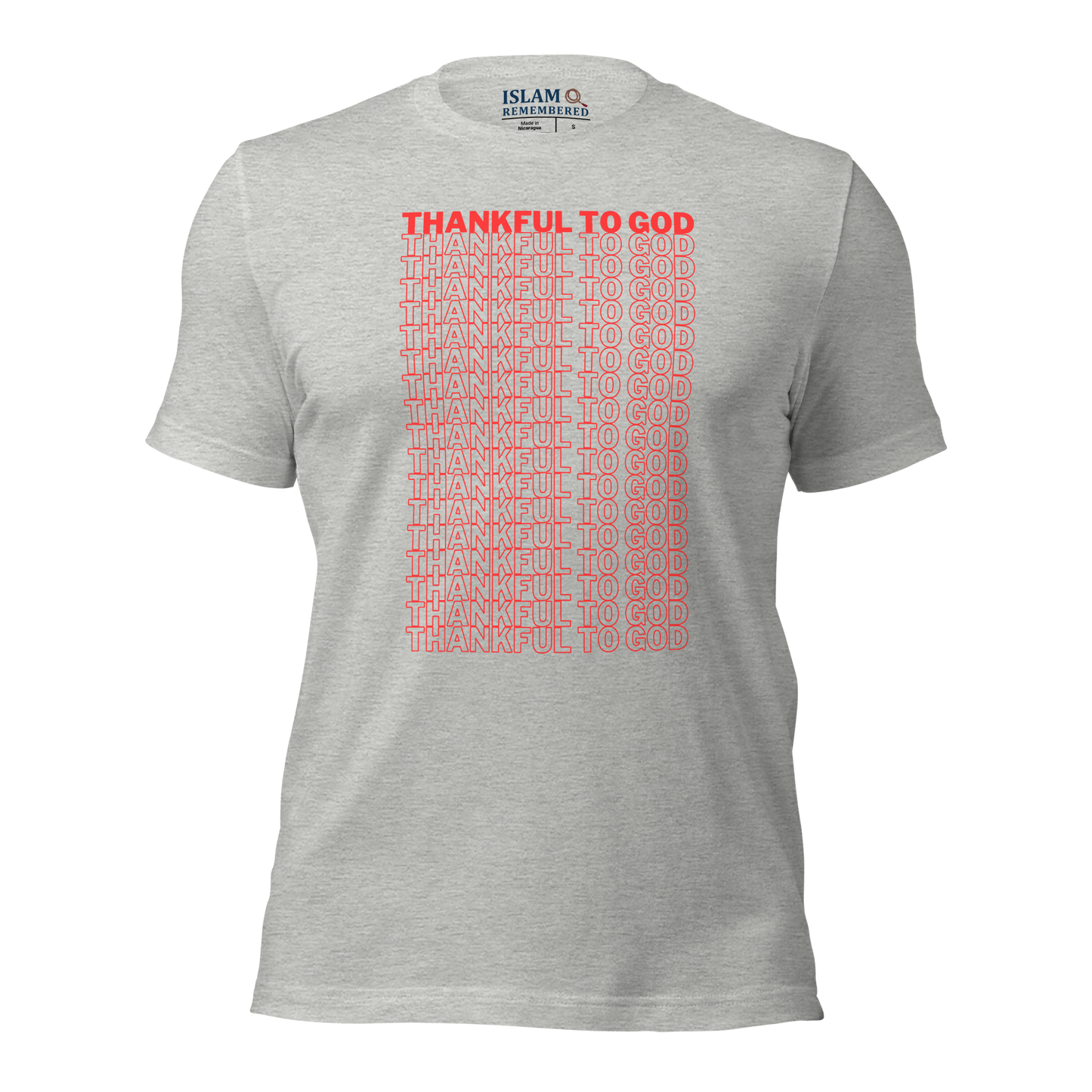 ADULT T-Shirt - THANKFUL TO GOD - Red