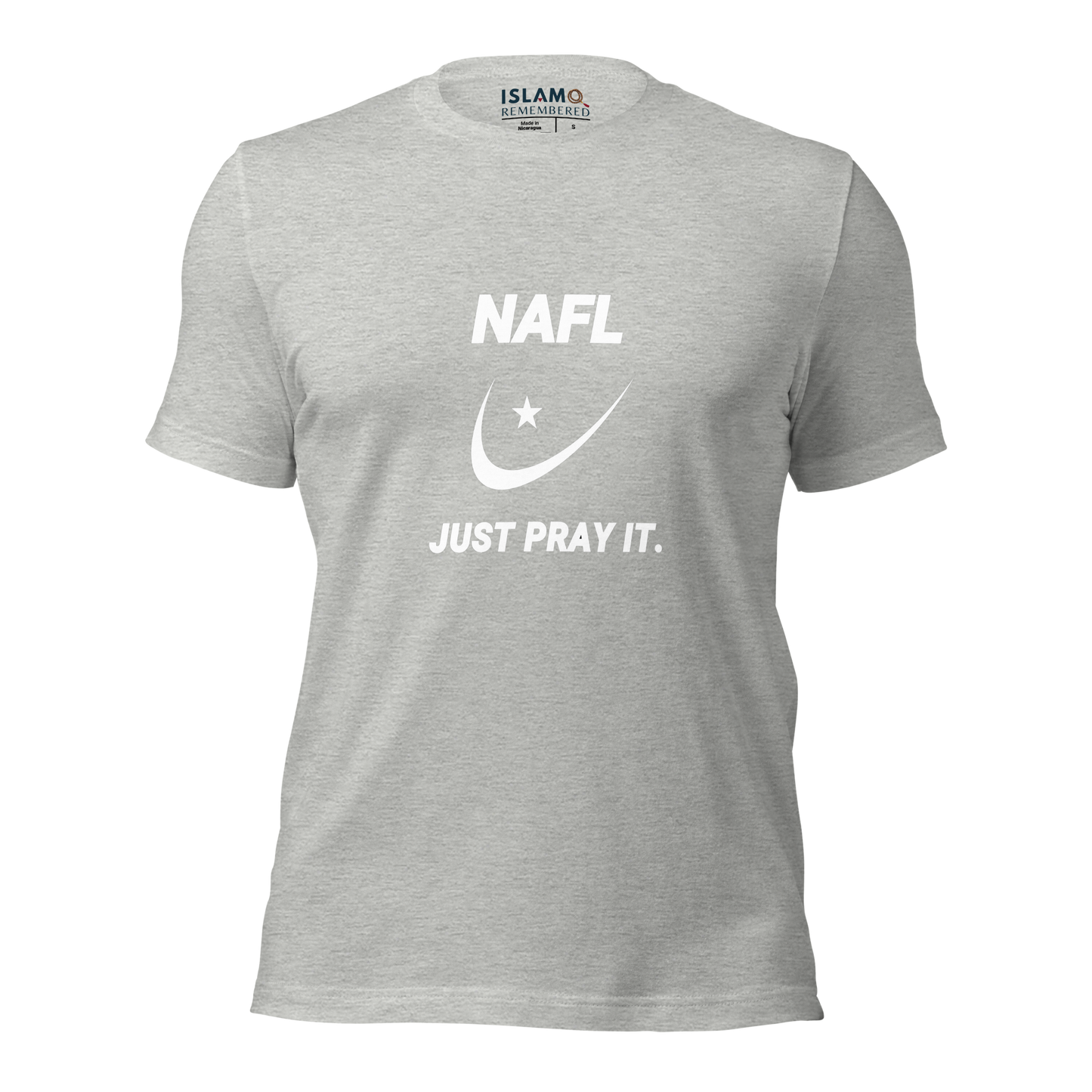 ADULT T-Shirt - NAFL JUST PRAY IT w/ Logo - White