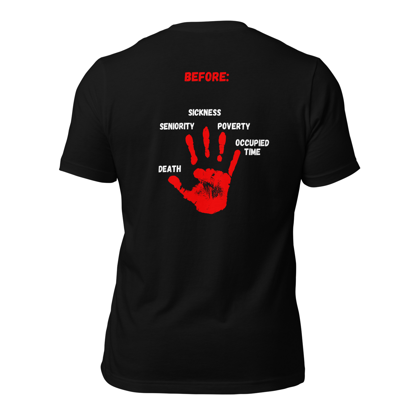 ADULT T-Shirt - ADVANTAGE BEFORE (Front/Back) - Green/White