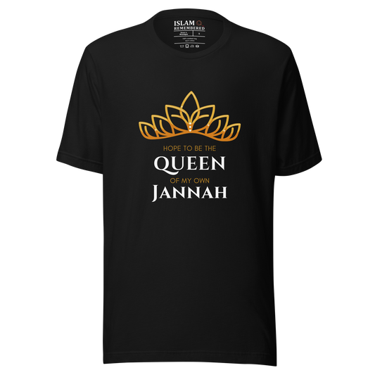 WOMEN's T-Shirt - QUEEN OF MY OWN JANNAH (Tiara) - White