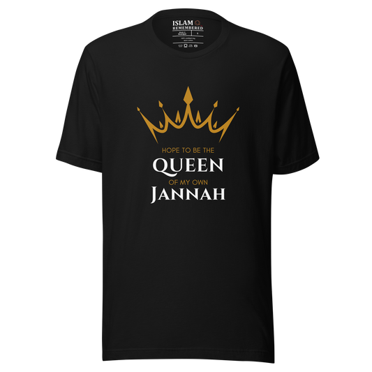 WOMEN's T-Shirt - QUEEN OF MY OWN JANNAH (Crown) - White