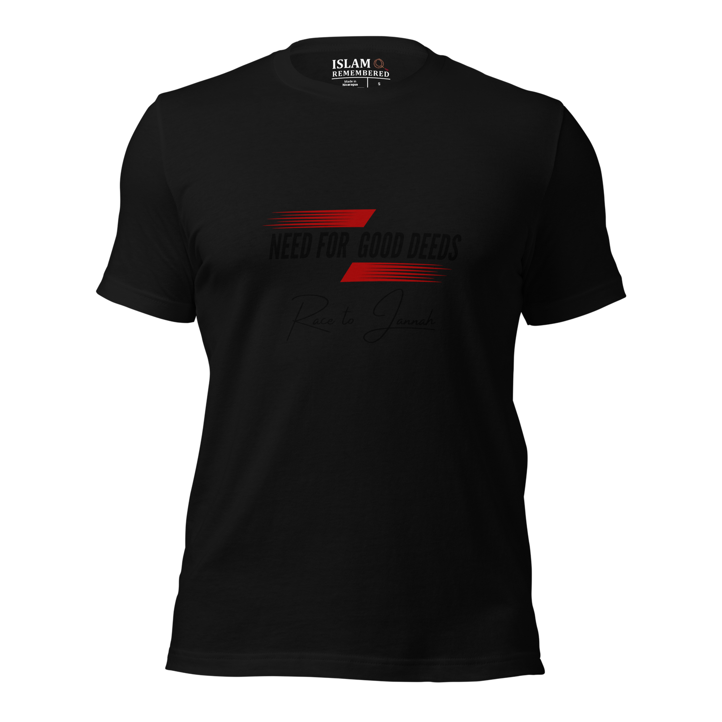 ADULT T-Shirt - NEED FOR GOOD DEEDS - Black/Red