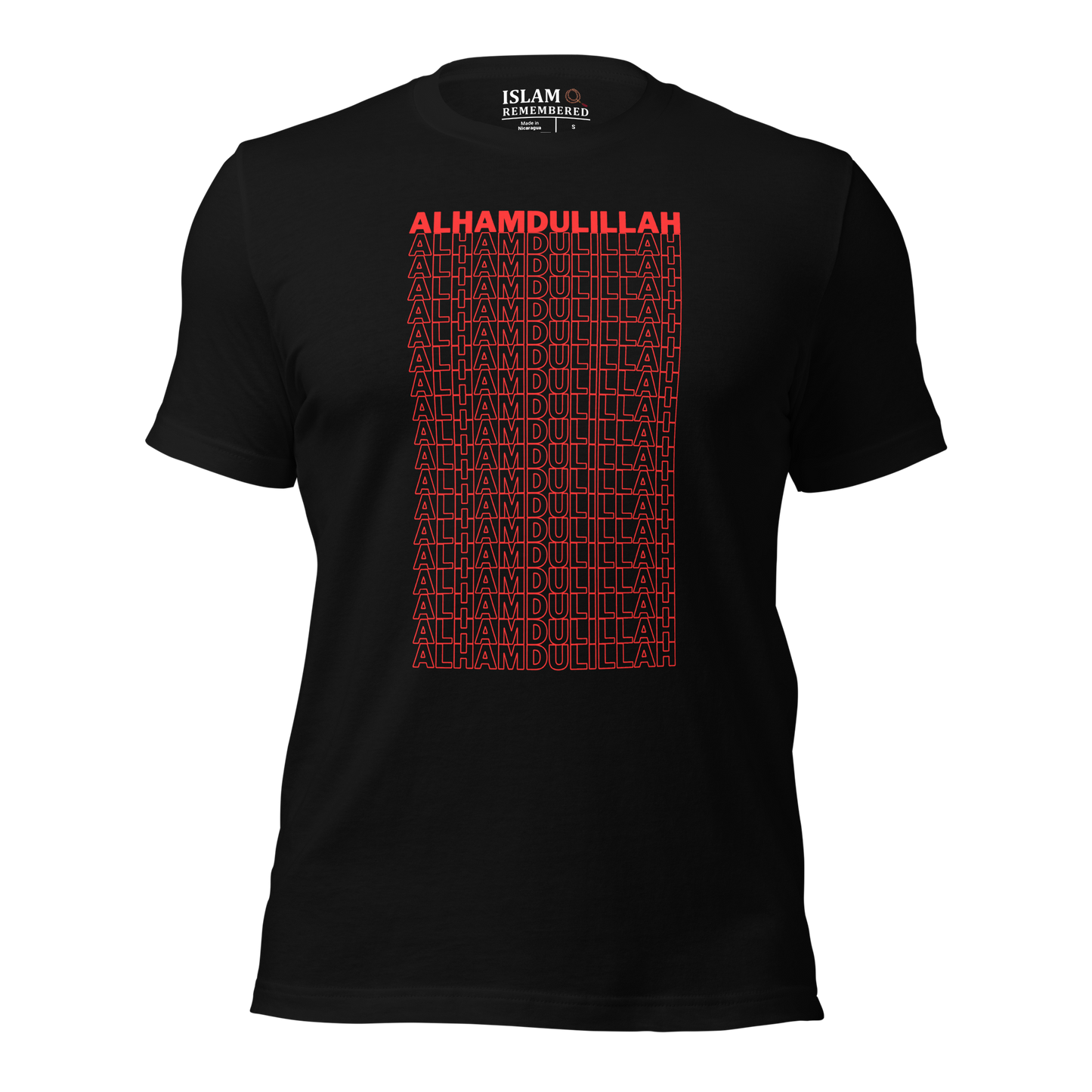 ADULT T-Shirt - ALHAMDULILLAH - Red