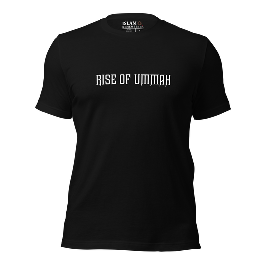 ADULT T-Shirt - RISE OF UMMAH (Large Back Wings) - Gold/White