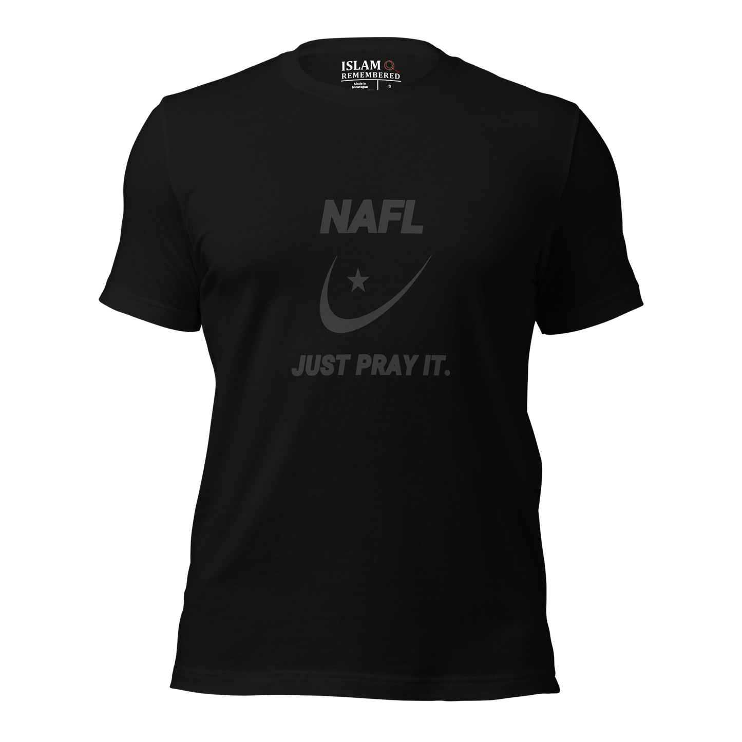 ADULT T-Shirt - NAFL JUST PRAY IT w/ Logo - Black