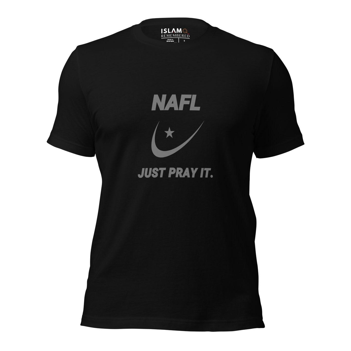 ADULT T-Shirt - NAFL JUST PRAY IT w/ Logo - Silver