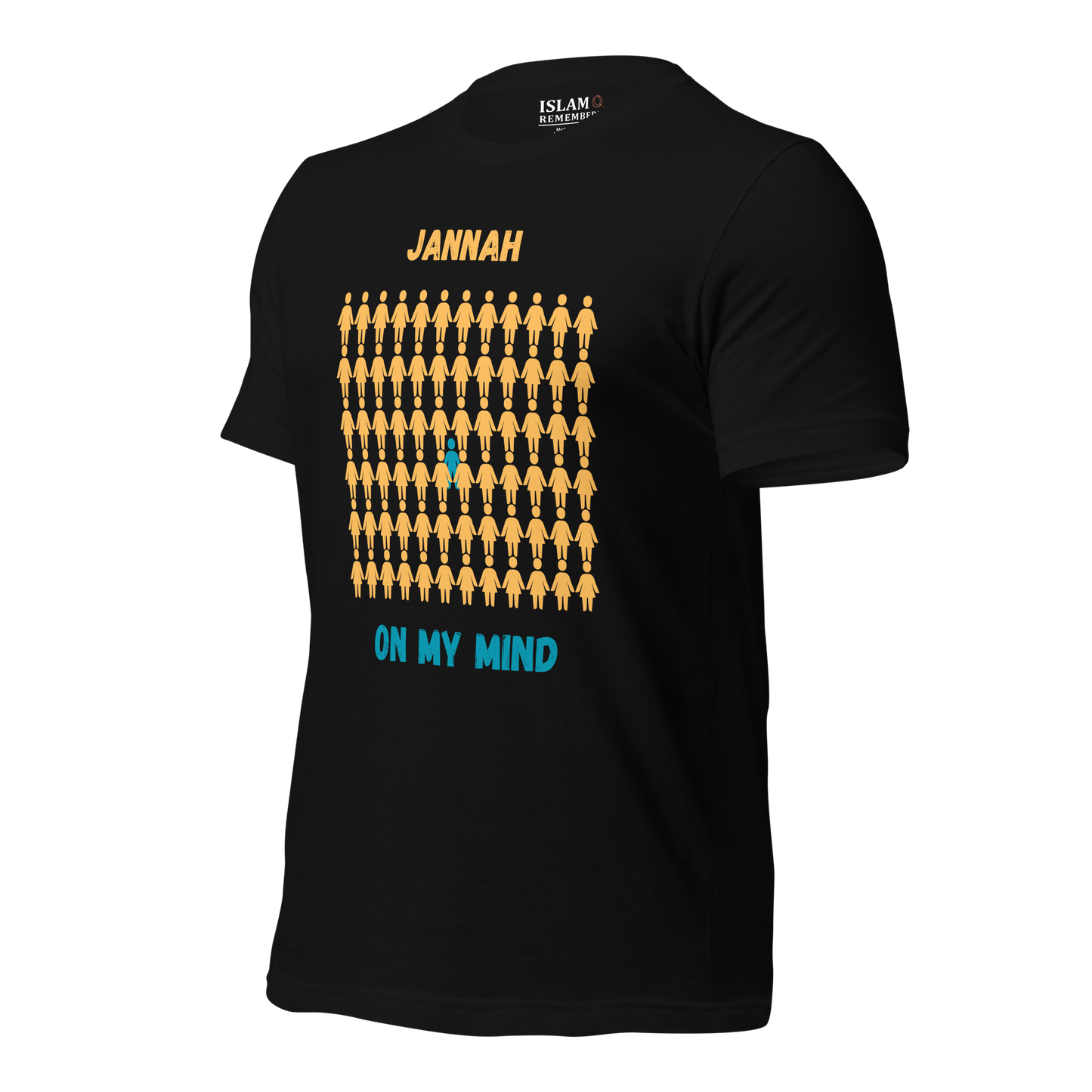 MEN's T-Shirt - JANNAH ON MY MIND - Gold/Blue/Blue
