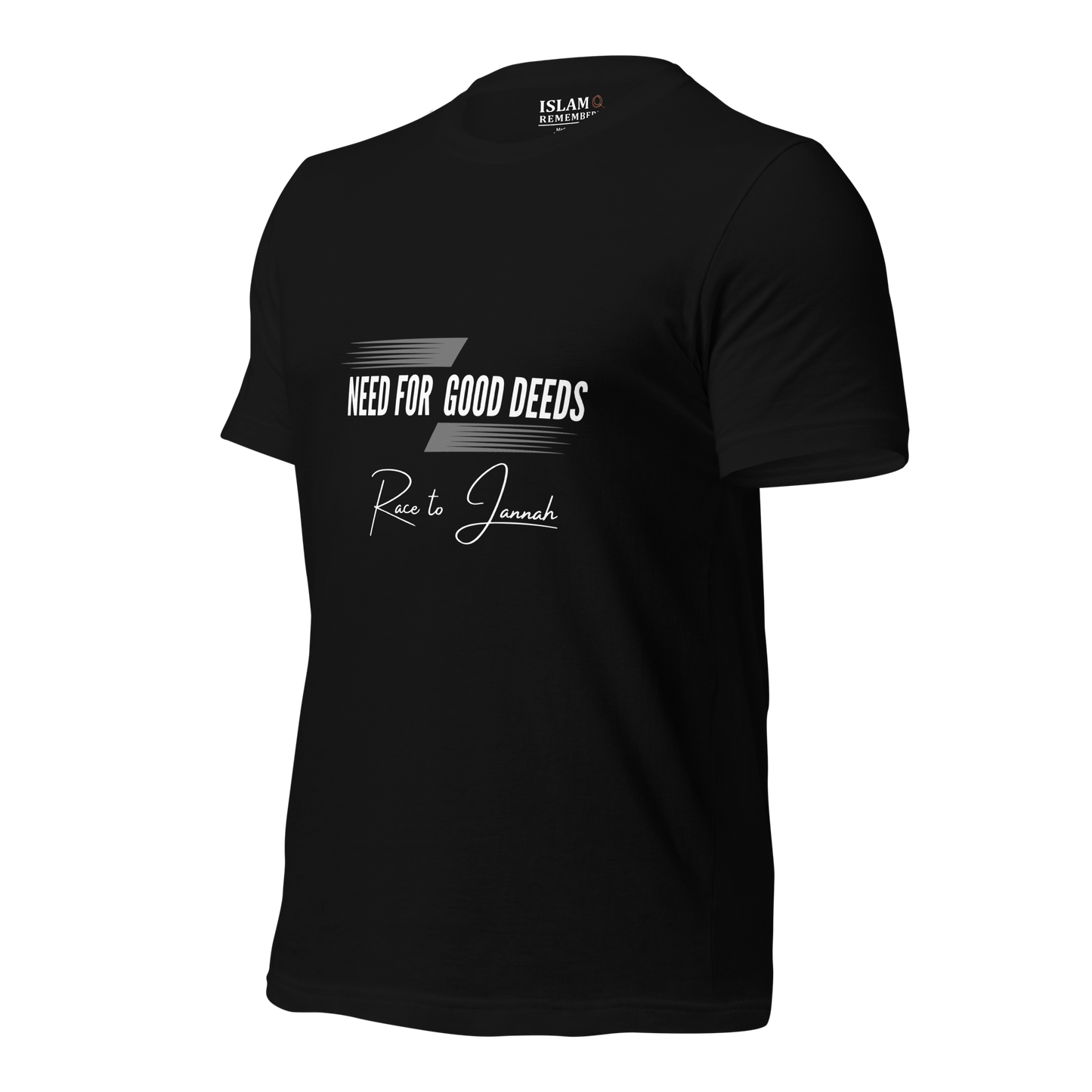 ADULT T-Shirt - NEED FOR GOOD DEEDS - White/Gray