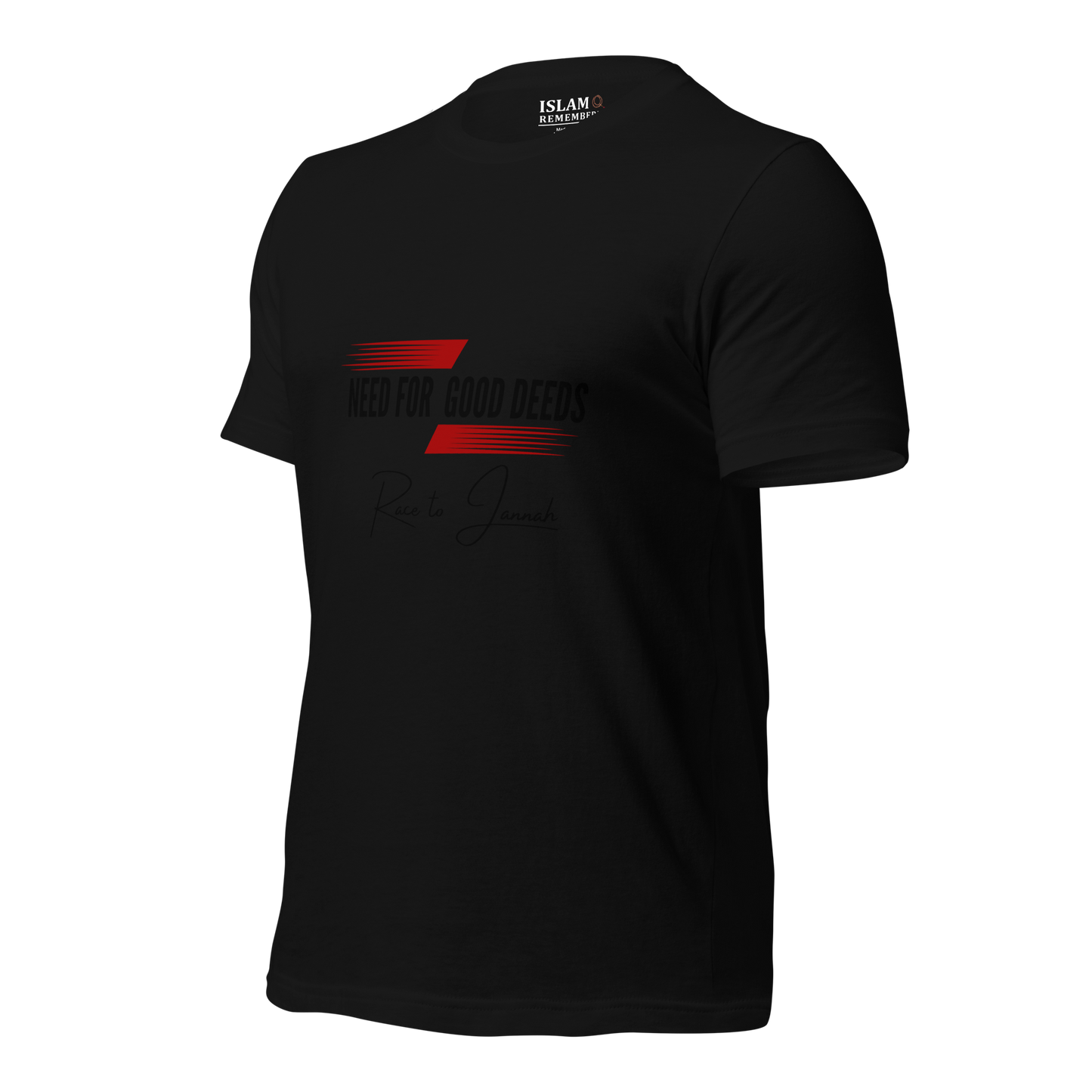 ADULT T-Shirt - NEED FOR GOOD DEEDS - Black/Red