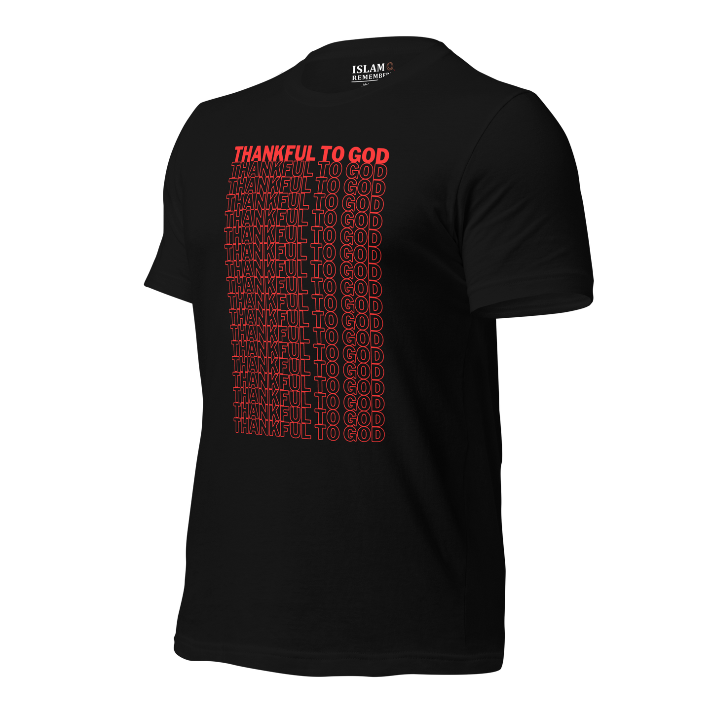 ADULT T-Shirt - THANKFUL TO GOD - Red
