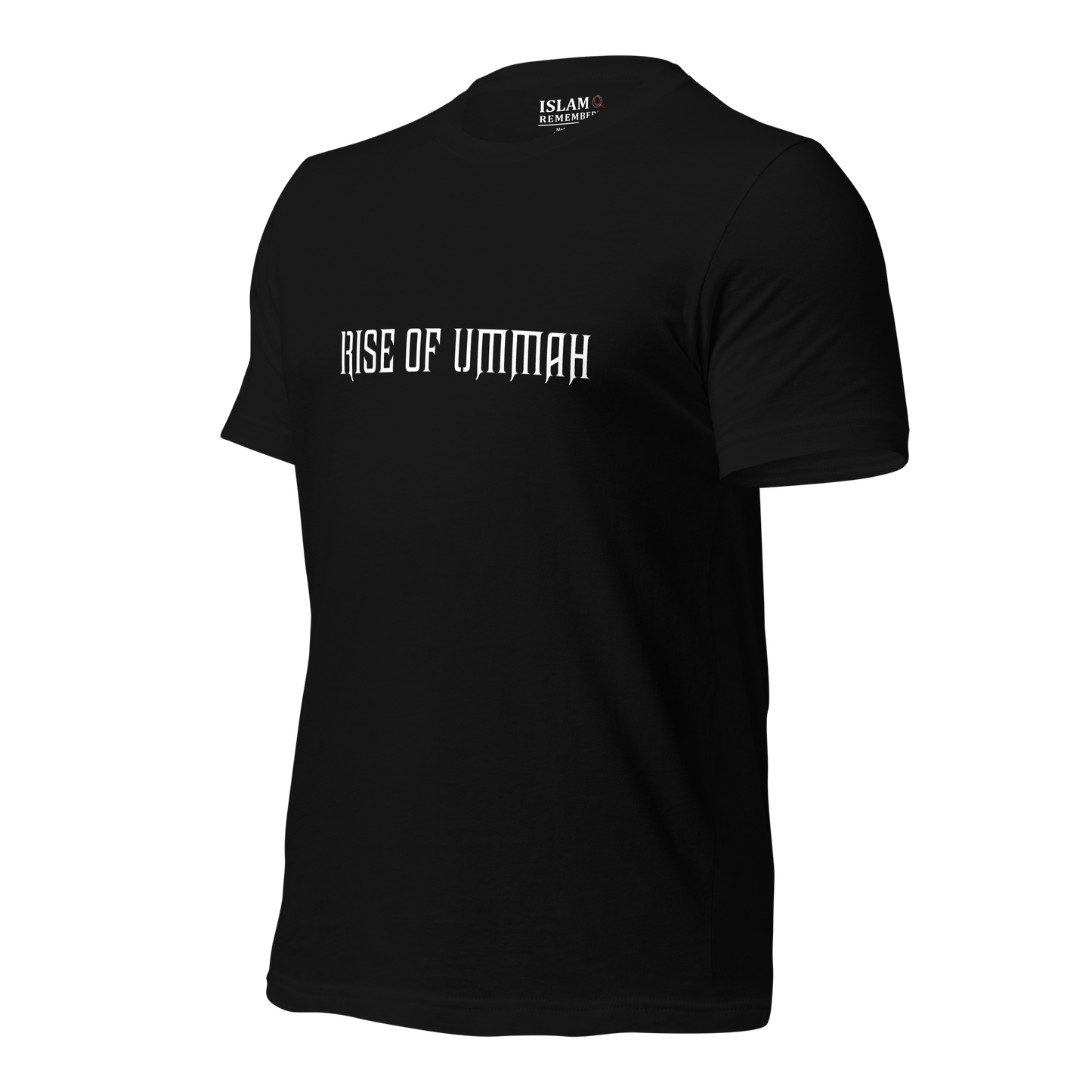 ADULT T-Shirt - RISE OF UMMAH (Large Back Wings) - Silver/White