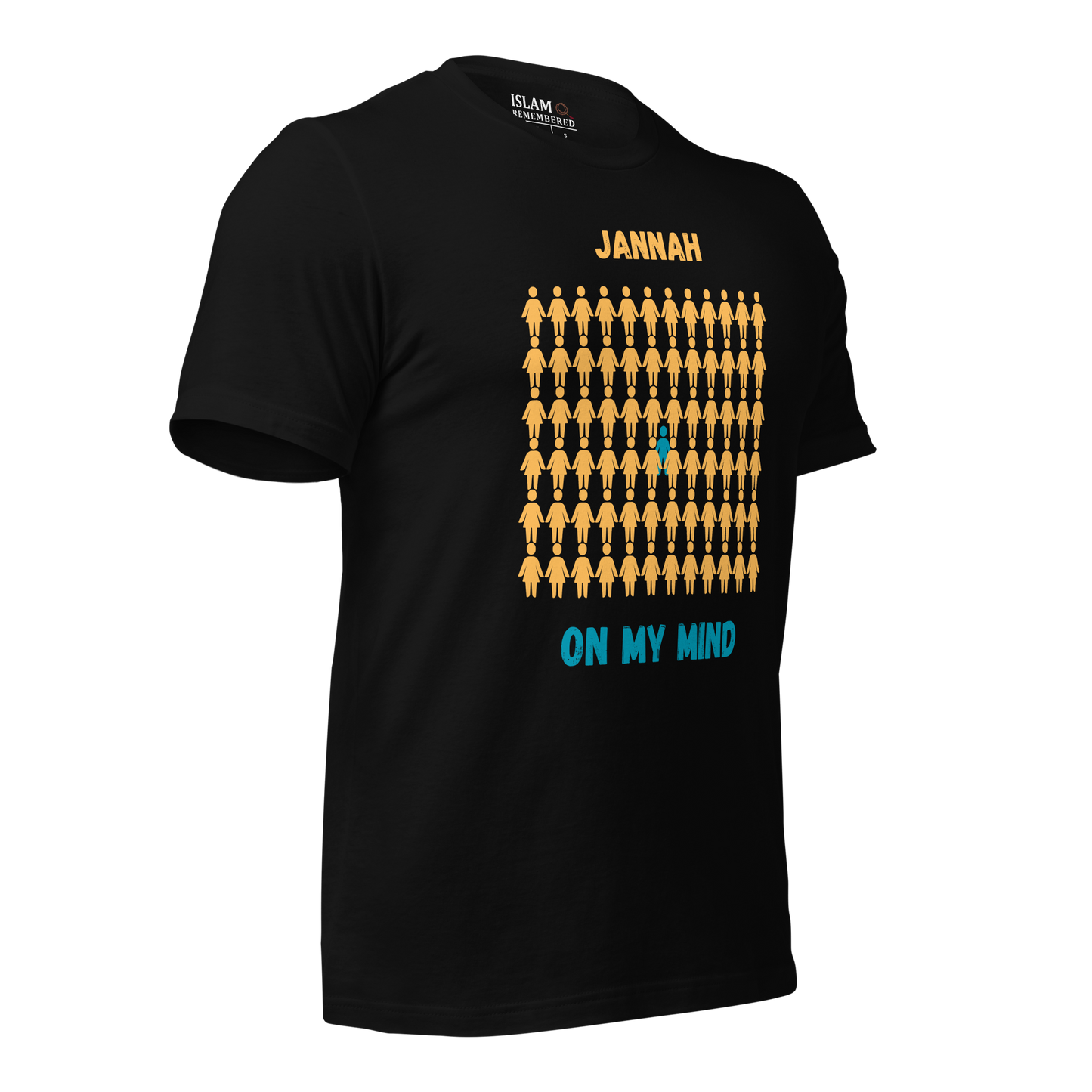 MEN's T-Shirt - JANNAH ON MY MIND - Gold/Blue/Blue