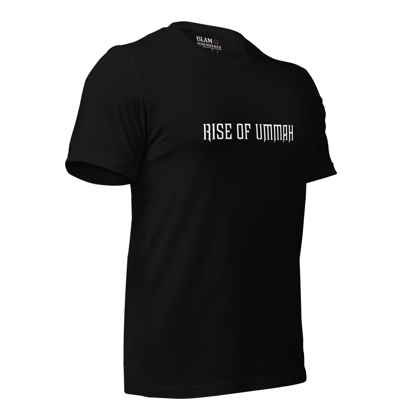 ADULT T-Shirt - RISE OF UMMAH (Large Back Wings) - Gold/White