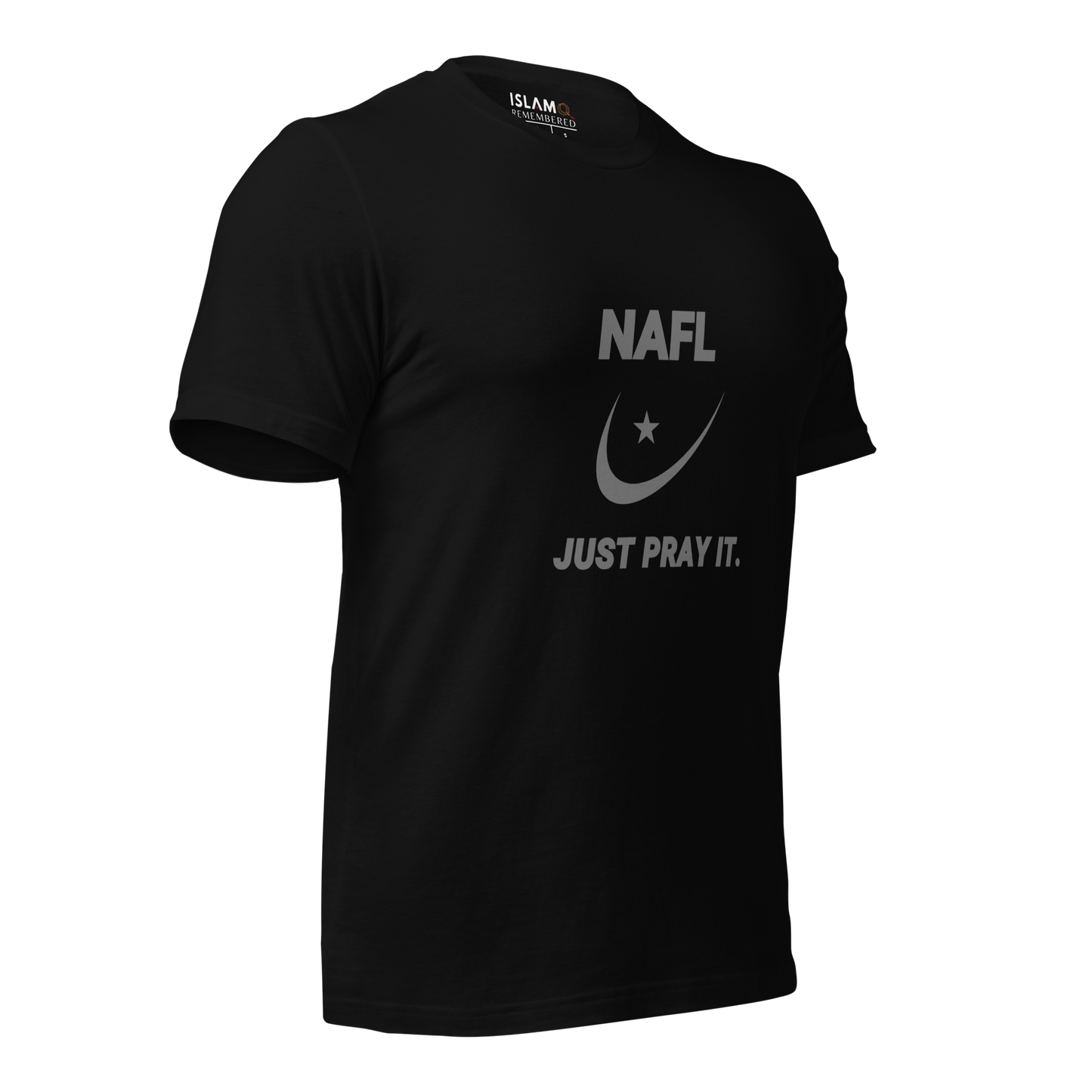 ADULT T-Shirt - NAFL JUST PRAY IT w/ Logo - Silver