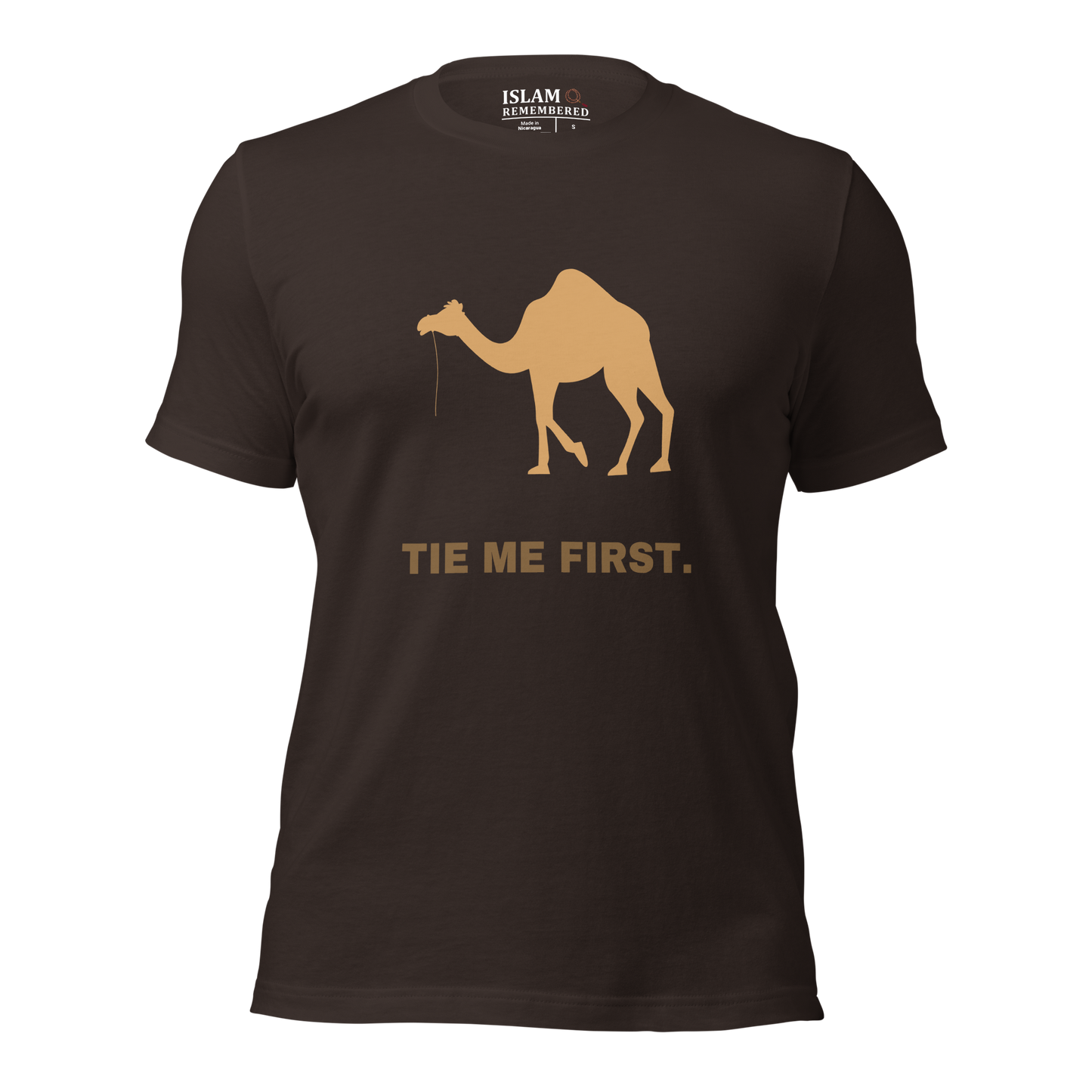 ADULT T-Shirt - TIE ME FIRST - Brown