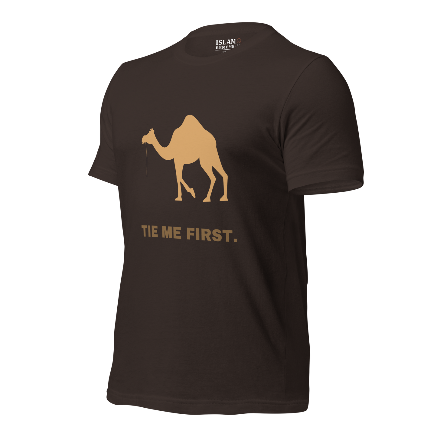 ADULT T-Shirt - TIE ME FIRST - Brown