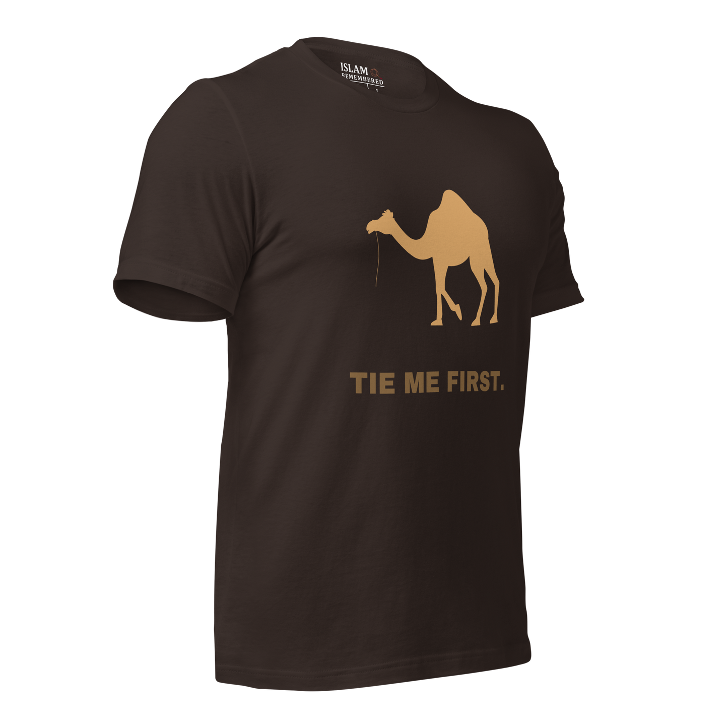 ADULT T-Shirt - TIE ME FIRST - Brown