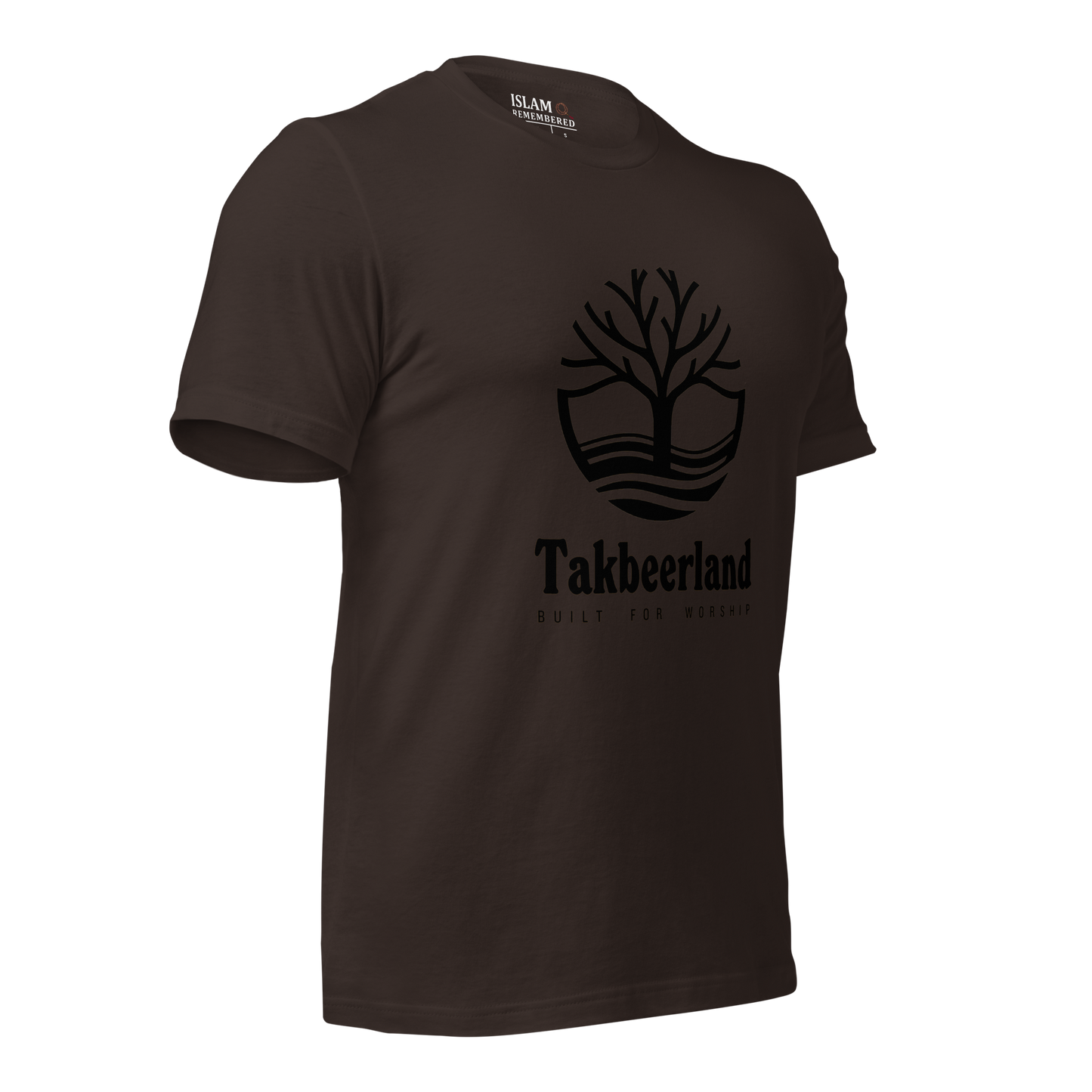 ADULT T-Shirt - TAKBEERLAND FULL LOGO (Centered/Large) - Black