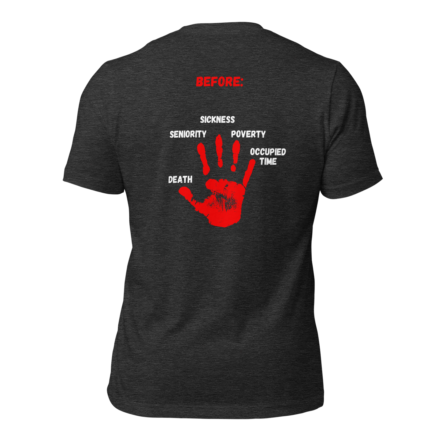 ADULT T-Shirt - ADVANTAGE BEFORE (Front/Back) - Green/White