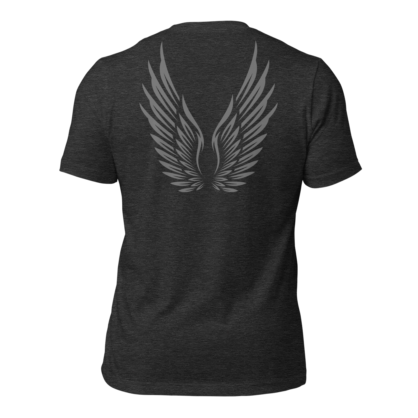 ADULT T-Shirt - RISE OF UMMAH (Large Back Wings) - Silver/White