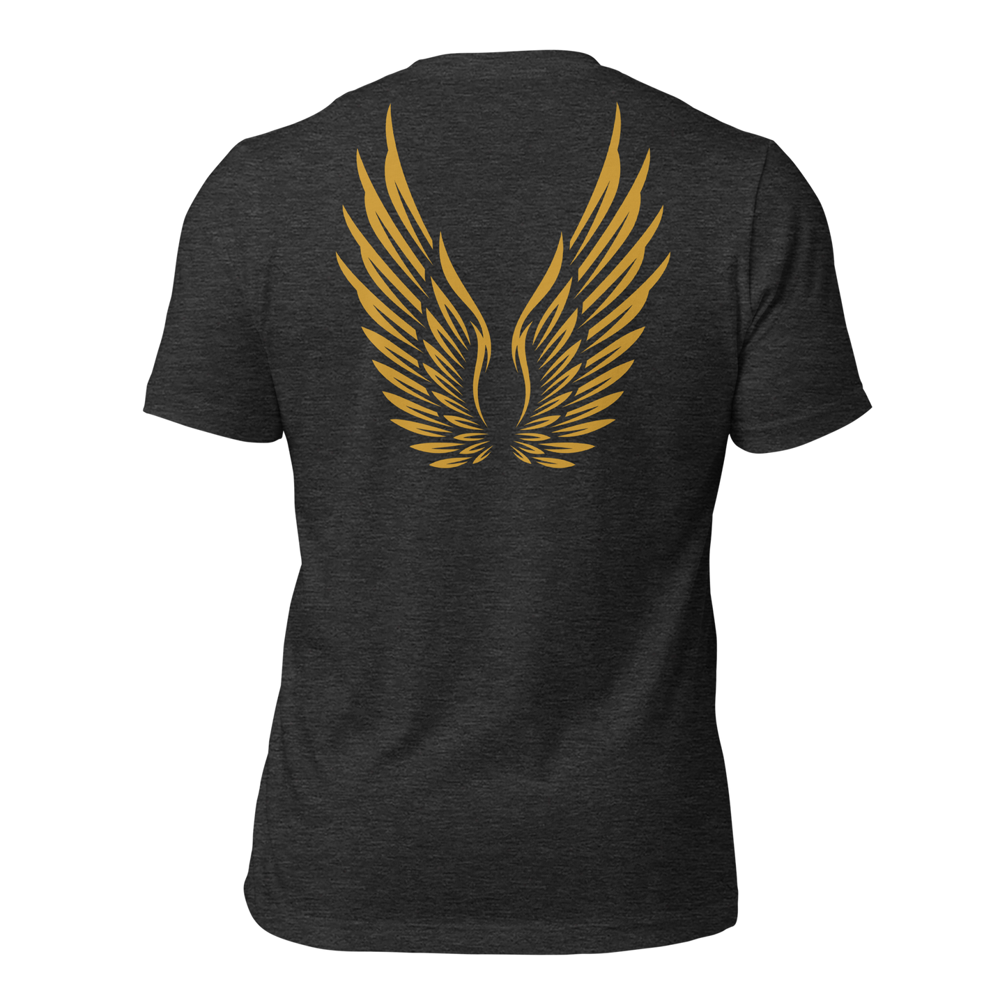 ADULT T-Shirt - RISE OF UMMAH (Large Back Wings) - Gold/White