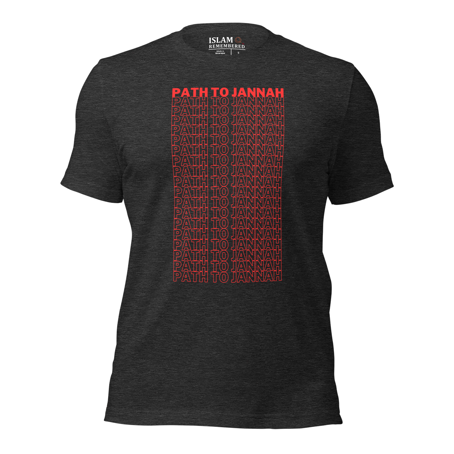 ADULT T-Shirt - PATH TO JANNAH - Red