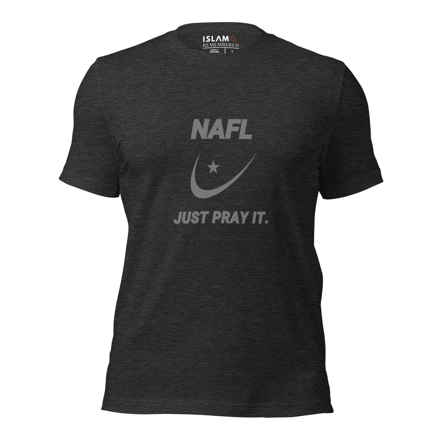 ADULT T-Shirt - NAFL JUST PRAY IT w/ Logo - Silver