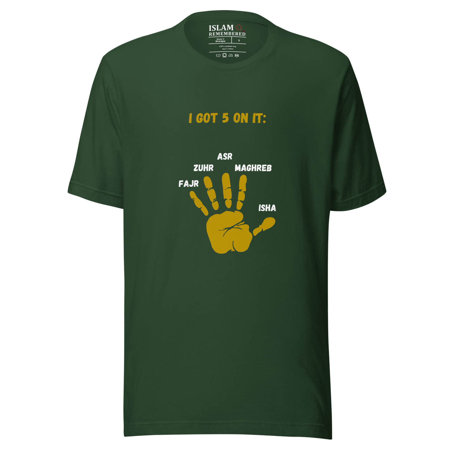 WOMEN's T-Shirt - I GOT 5 ON IT - Gold/Black