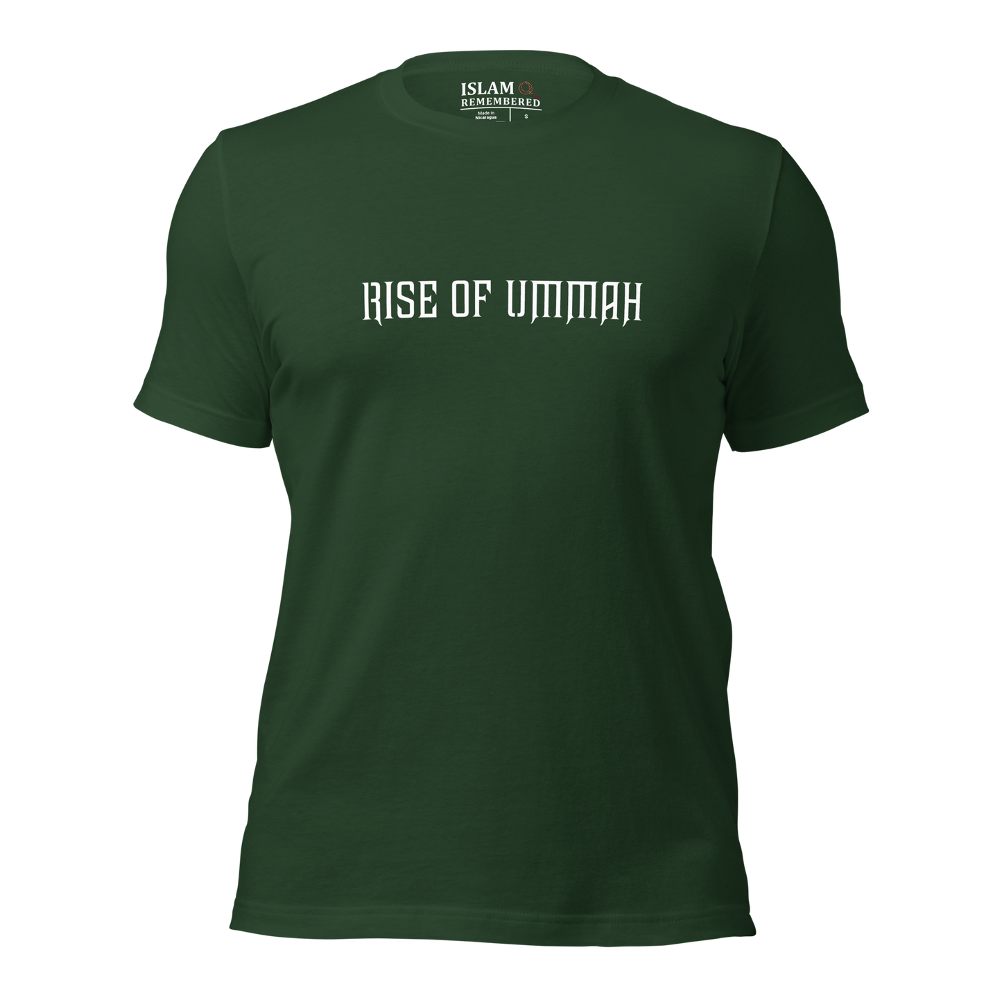 ADULT T-Shirt - RISE OF UMMAH (Large Back Wings) - Gold/White