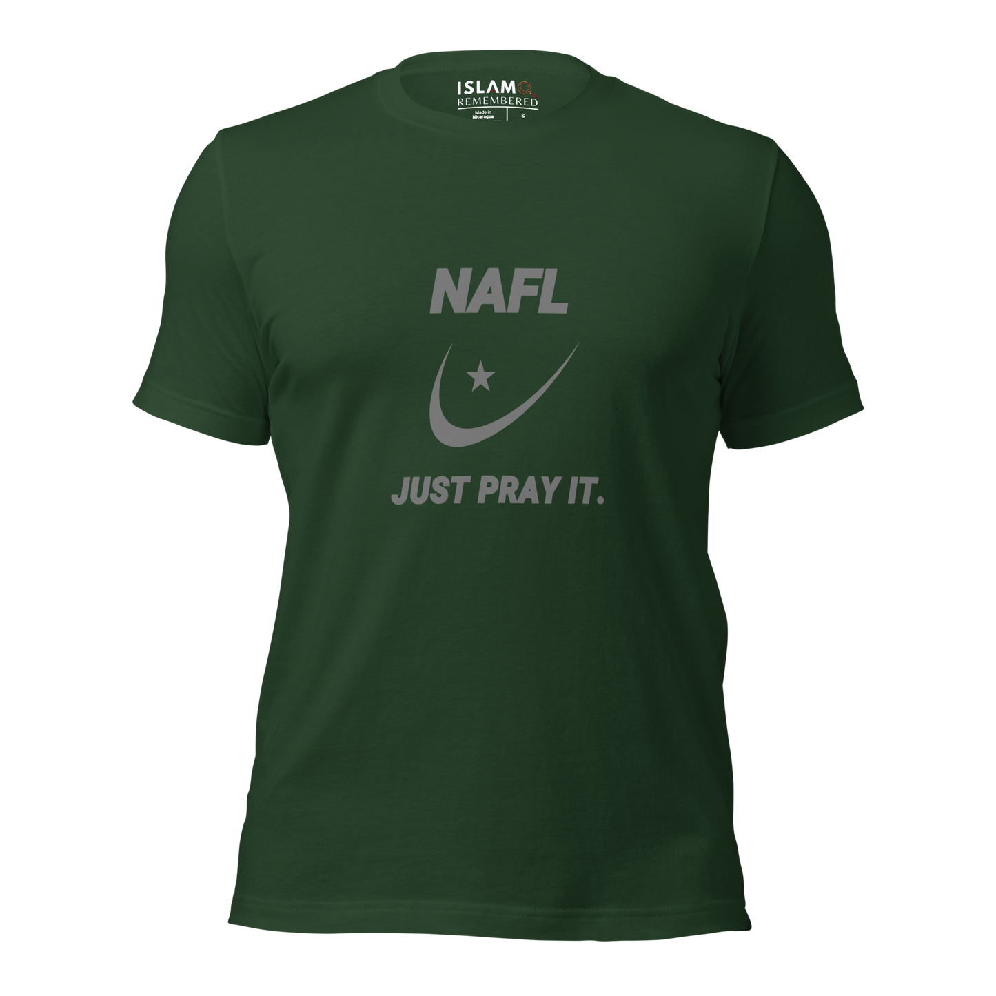 ADULT T-Shirt - NAFL JUST PRAY IT w/ Logo - Silver