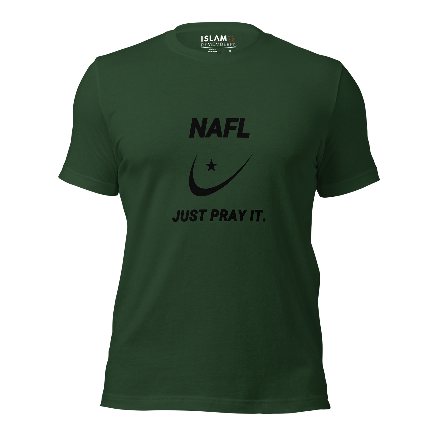 ADULT T-Shirt - NAFL JUST PRAY IT w/ Logo - Black