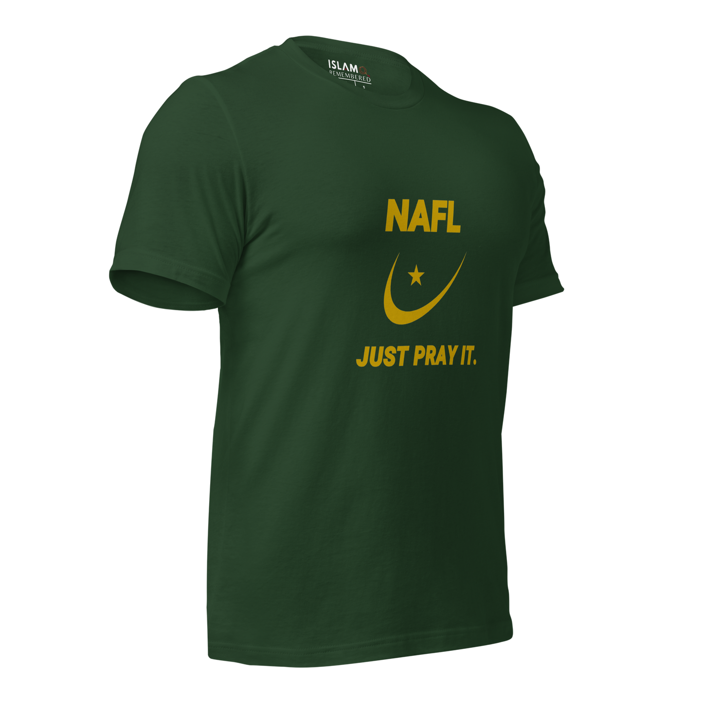 ADULT T-Shirt - NAFL JUST PRAY IT w/ Logo - Gold