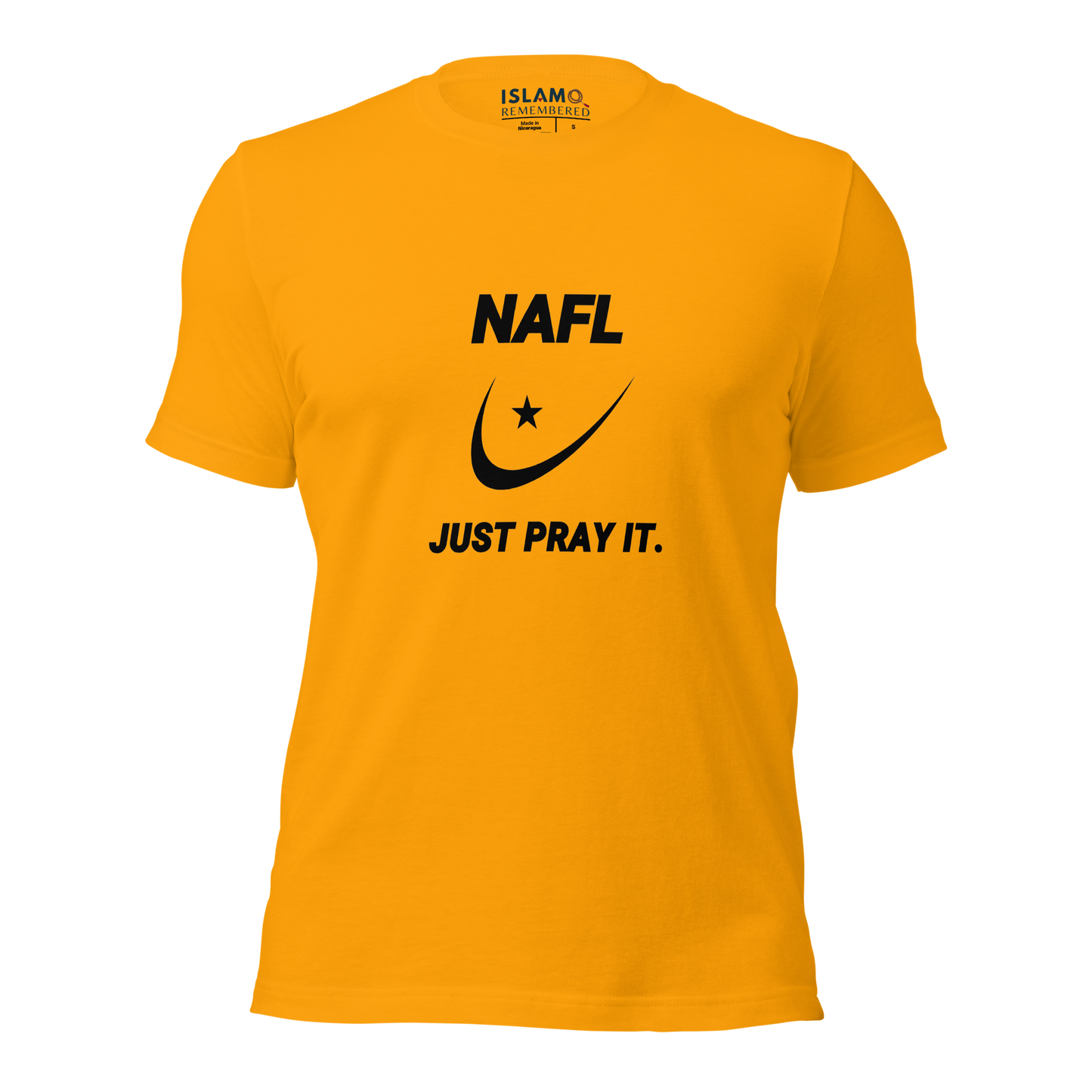 ADULT T-Shirt - NAFL JUST PRAY IT w/ Logo - Black
