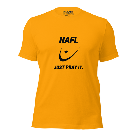 ADULT T-Shirt - NAFL JUST PRAY IT w/ Logo - Black