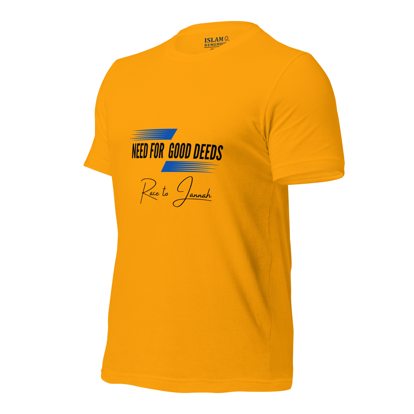 ADULT T-Shirt - NEED FOR GOOD DEEDS - Black/Blue