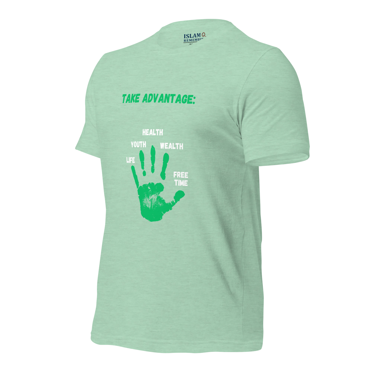 ADULT T-Shirt - ADVANTAGE BEFORE (Front/Back) - Green/White