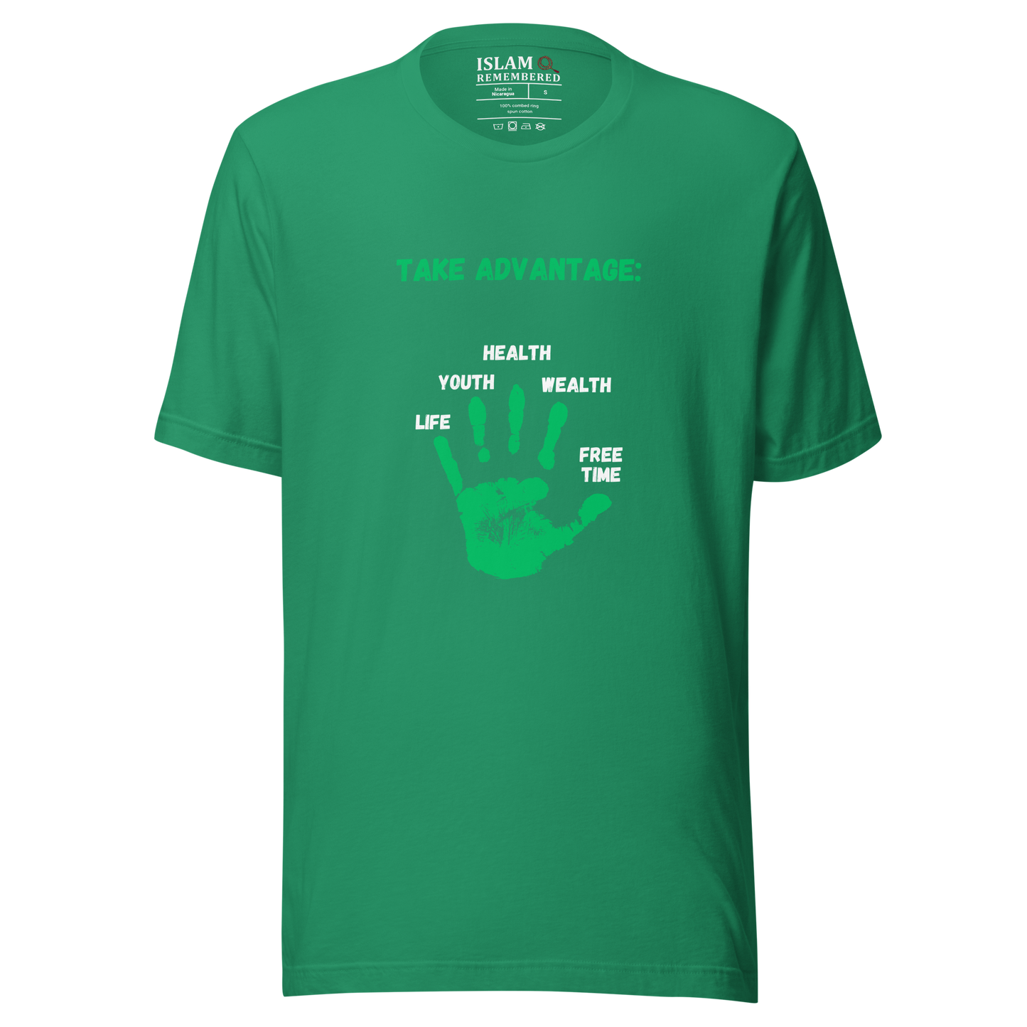 WOMEN's T-Shirt - ADVANTAGE BEFORE (Front/Back) - Green/White