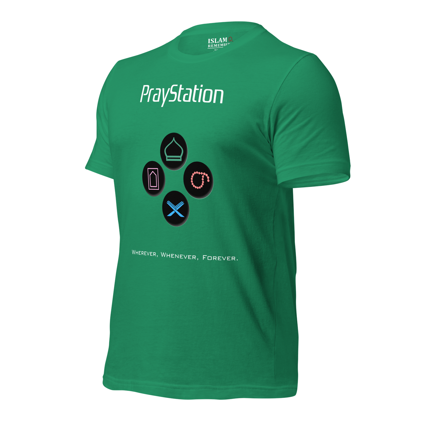 ADULT T-Shirt - PRAYSTATION (Medium/Front/Back) - White