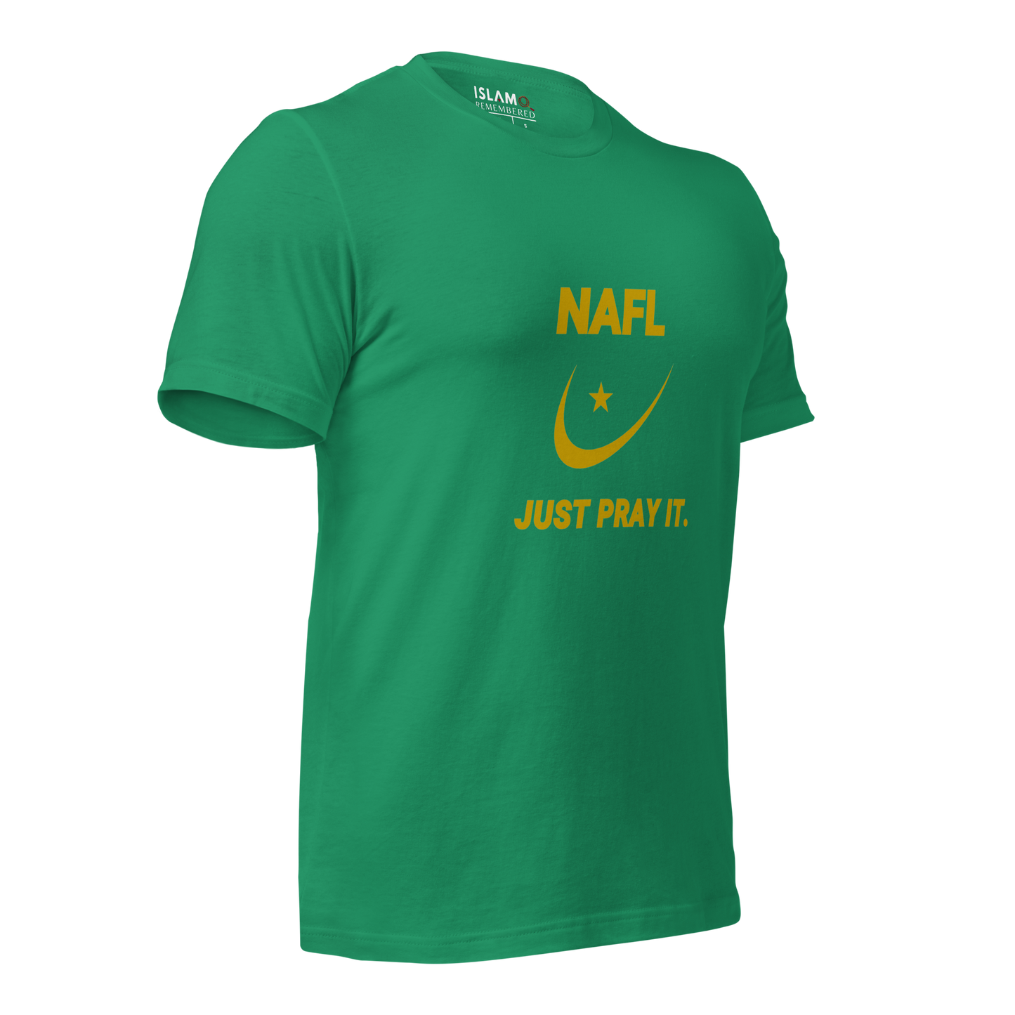 ADULT T-Shirt - NAFL JUST PRAY IT w/ Logo - Gold