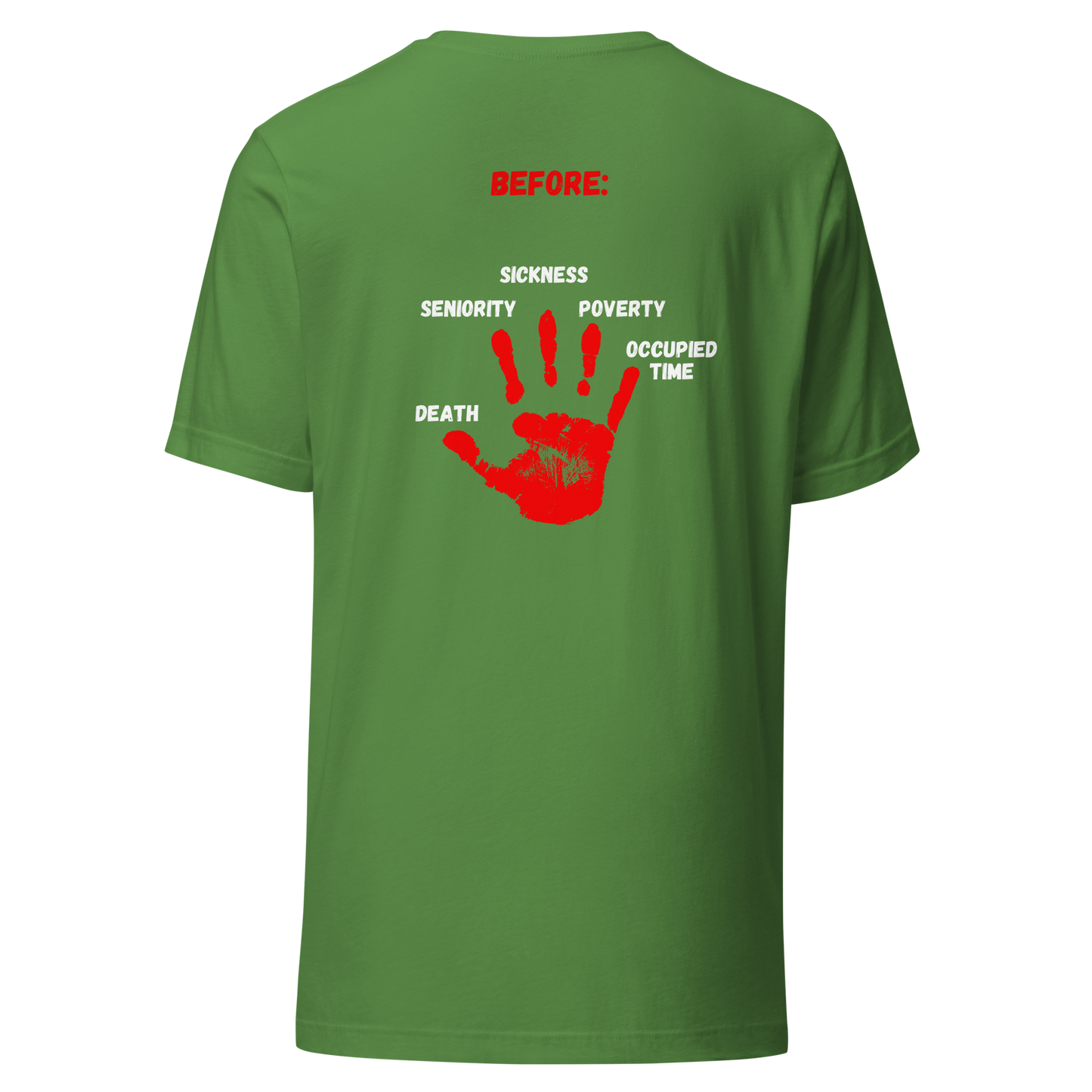 WOMEN's T-Shirt - ADVANTAGE BEFORE (Front/Back) - Green/White