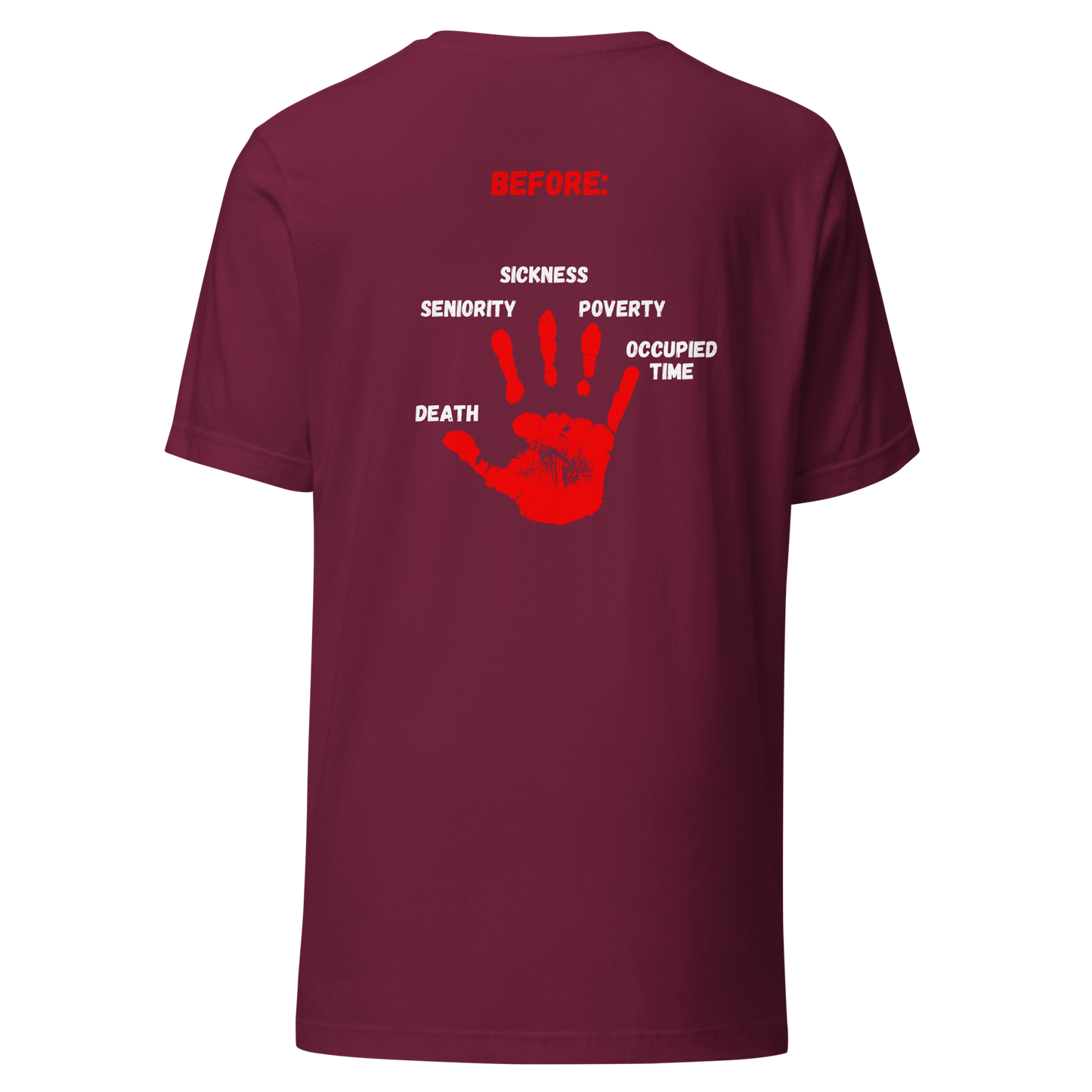 WOMEN's T-Shirt - ADVANTAGE BEFORE (Front/Back) - Green/White